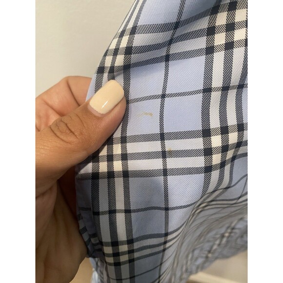 Burberry London Blue Novacheck Print Men's Button Down Dress Shirt XL NWOT - Picture 7 of 7